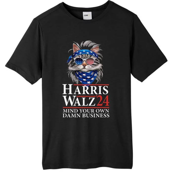 Walz Mind Your Own Damn Business Harris Waltz Cat Lady ChromaSoft Performance T-Shirt