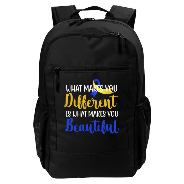 What Makes You Different Is What Makes You Beautiful Down Syndrome Daily Commute Backpack