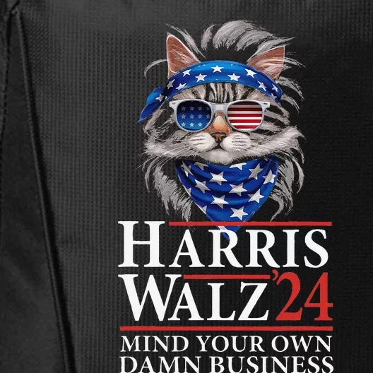 Walz Mind Your Own Damn Business Harris Waltz Cat Lady Gift City Backpack