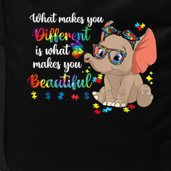 What Makes You Different Is What Makes You Beautiful Autism Impact Tech Backpack