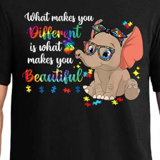 What Makes You Different Is What Makes You Beautiful Autism Pajama Set