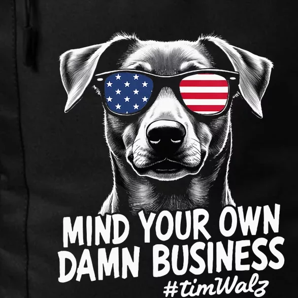 Walz Mind Your Own Damn Business Harris Waltz Dog Lady Daily Commute Backpack