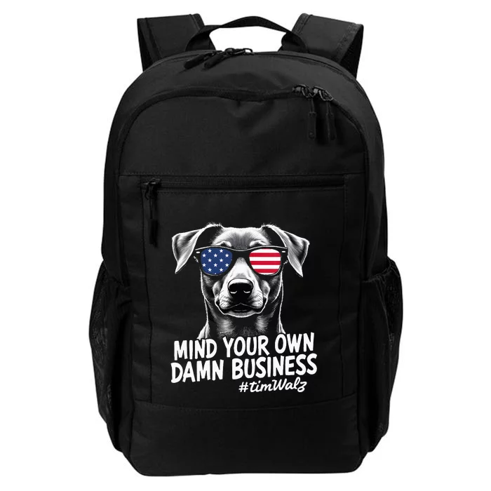 Walz Mind Your Own Damn Business Harris Waltz Dog Lady Daily Commute Backpack