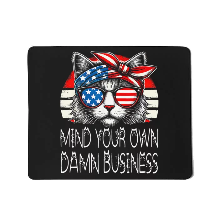 Walz Mind Your Own Damn Business Harris Waltz Cat Lady Gift Mousepad