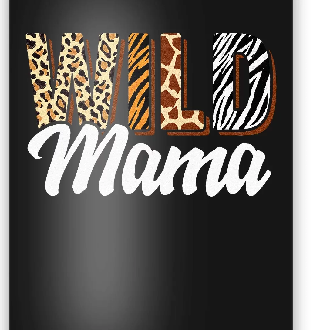 Wild Mama Zoo Born Two Be Wild Bday Safari Jungle Animal Poster