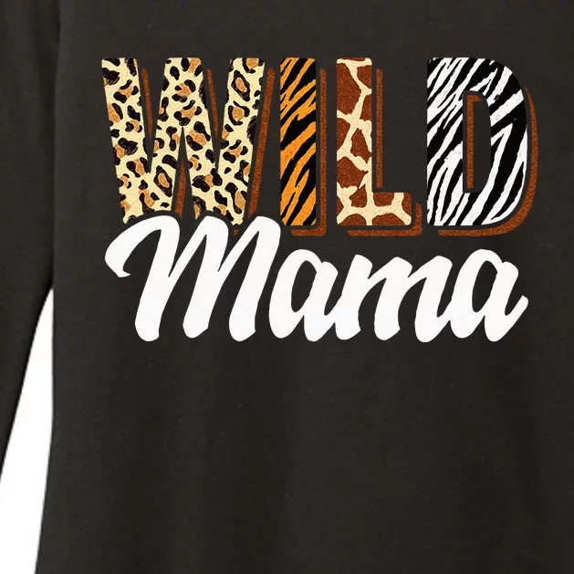 Wild Mama Zoo Born Two Be Wild Bday Safari Jungle Animal Womens CVC Long Sleeve Shirt