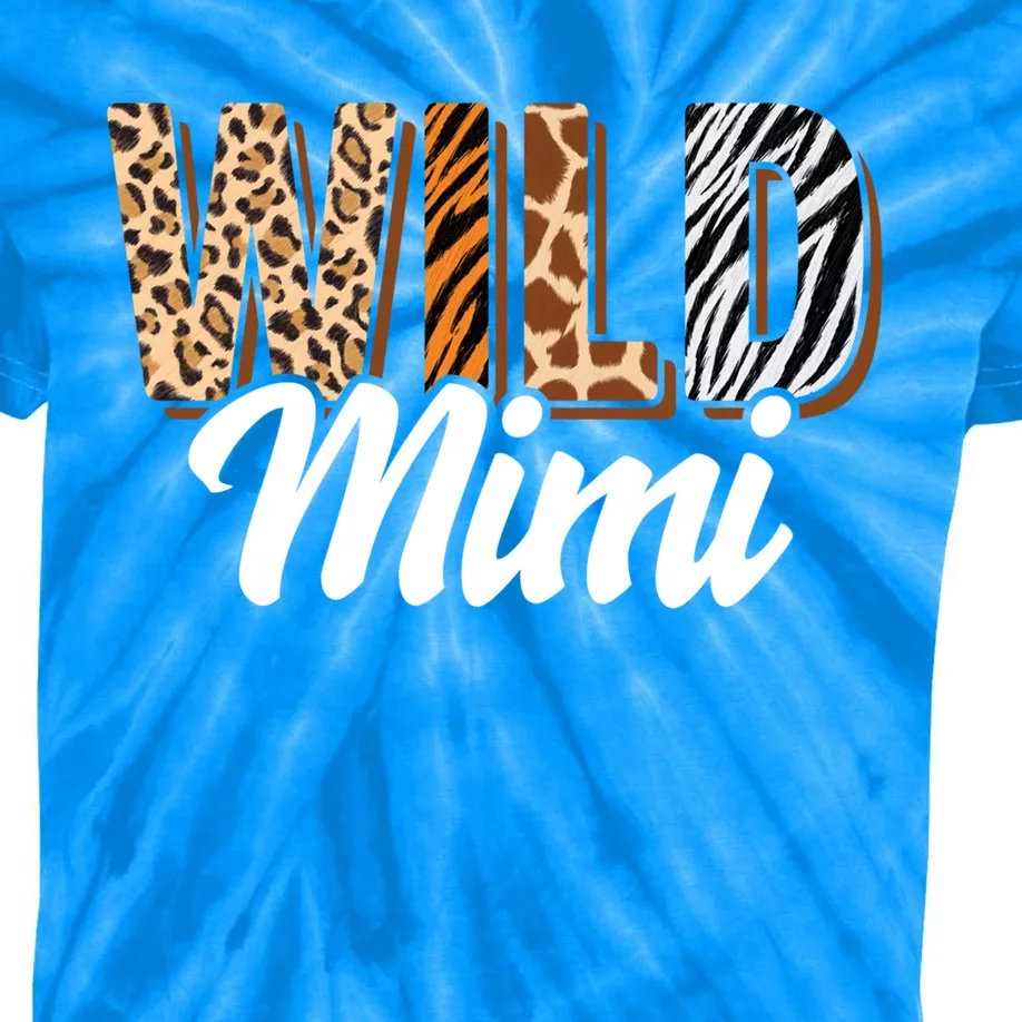 Wild Mimi Zoo Born Two Be Wild Bgreat Giftday Safari Jungle Animal Gift Kids Tie-Dye T-Shirt