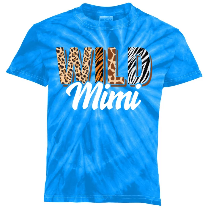 Wild Mimi Zoo Born Two Be Wild Bgreat Giftday Safari Jungle Animal Gift Kids Tie-Dye T-Shirt