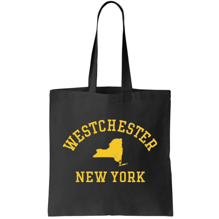 WESTCHESTER NY Athletic Design With State And Details Tote Bag