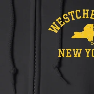 WESTCHESTER NY Athletic Design With State And Details Full Zip Hoodie