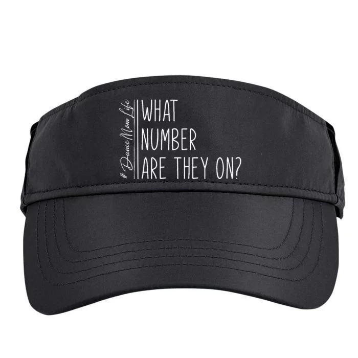 What Number Are We On Funny Cheer Dance Dad Adult Drive Performance Visor