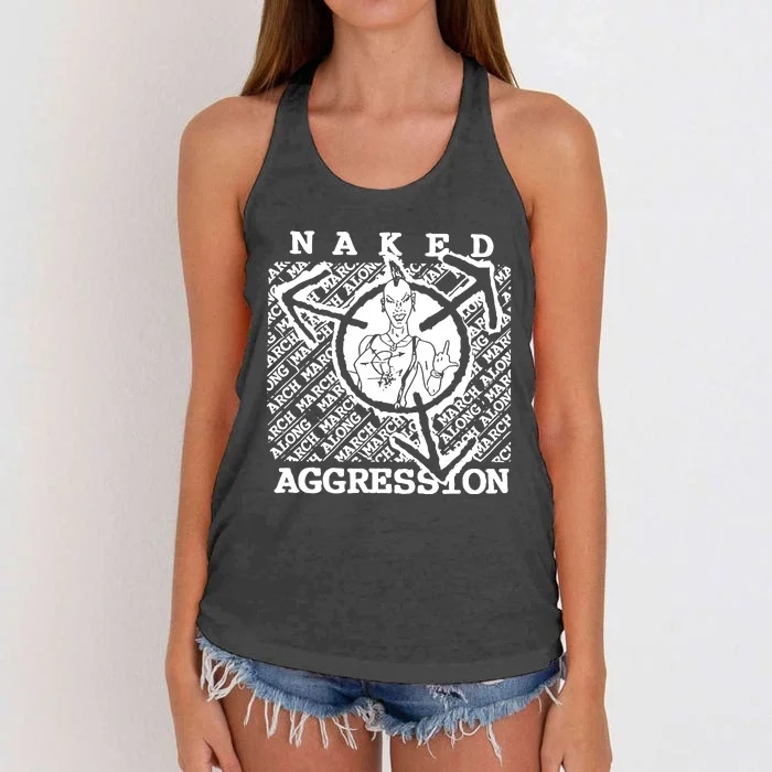 Wearing Naked Aggression Women's Knotted Racerback Tank