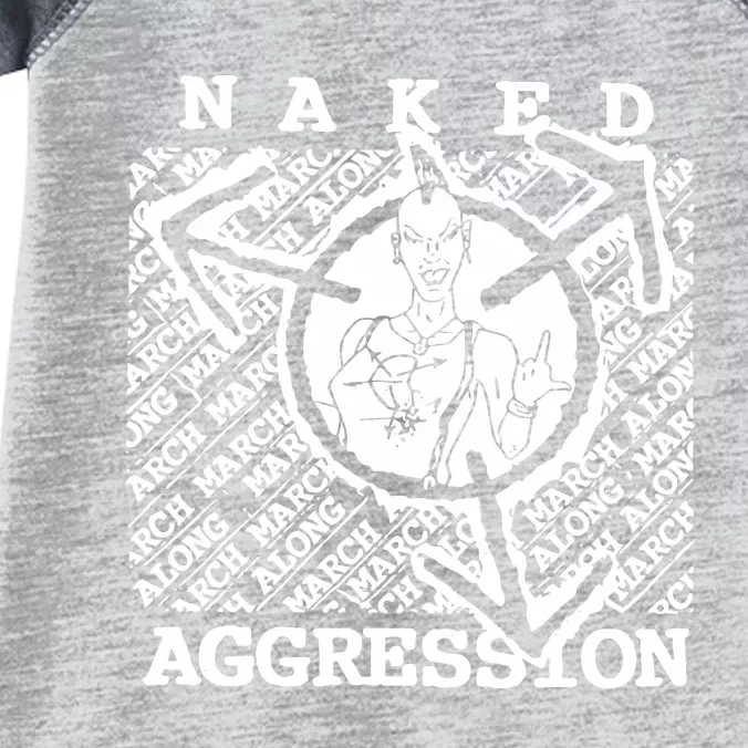 Wearing Naked Aggression Infant Baby Jersey Bodysuit