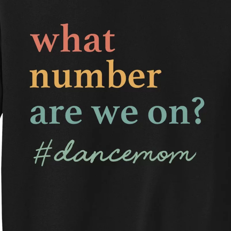 What Number Are We On Dance Mom Lovers Tall Sweatshirt