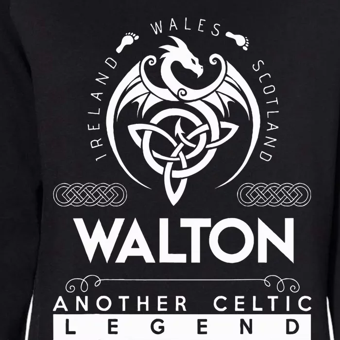 Walton Name Another Celtic Legend Walton Womens California Wash Sweatshirt