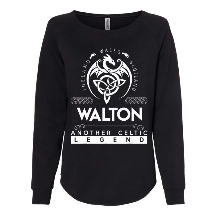 Walton Name Another Celtic Legend Walton Womens California Wash Sweatshirt