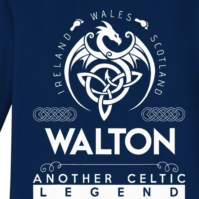 Walton Name Another Celtic Legend Walton Baby Long Sleeve Bodysuit