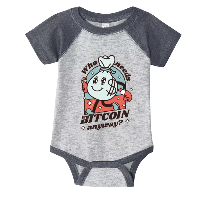 Who Needs Bitcoin Anyway Money Infant Baby Jersey Bodysuit