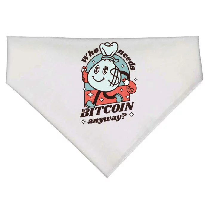 Who Needs Bitcoin Anyway Money USA-Made Doggie Bandana