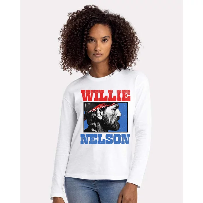 W.I.L.L.I.E Nelson Bandana Womens Cotton Relaxed Long Sleeve T-Shirt