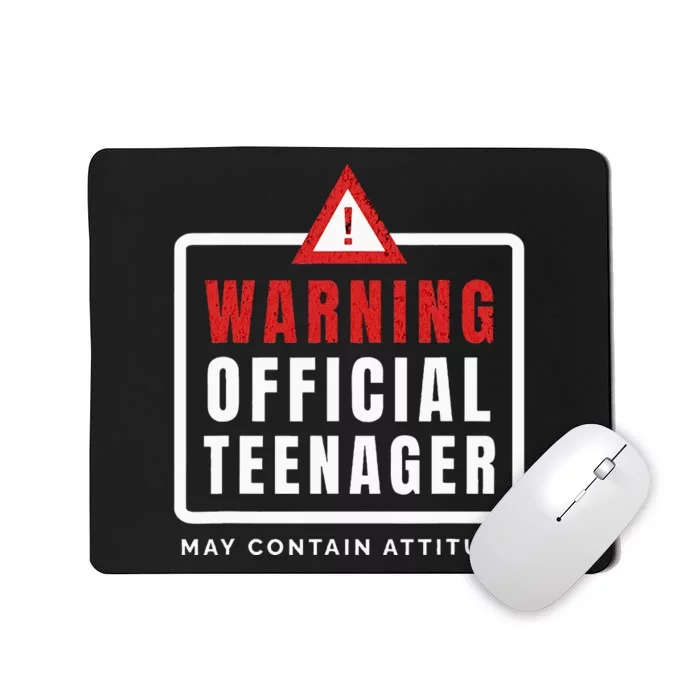 Warning Nager Birthday 13 Year Old Mousepad