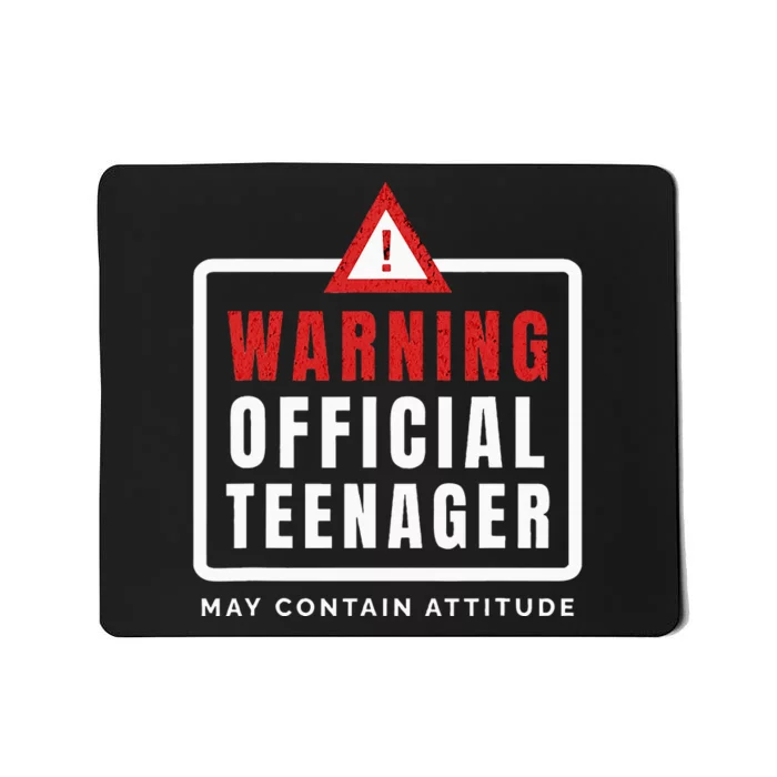 Warning Nager Birthday 13 Year Old Mousepad