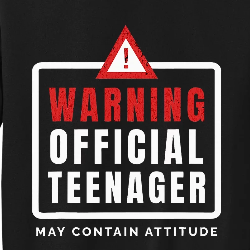 Warning Nager Birthday 13 Year Old Tall Sweatshirt