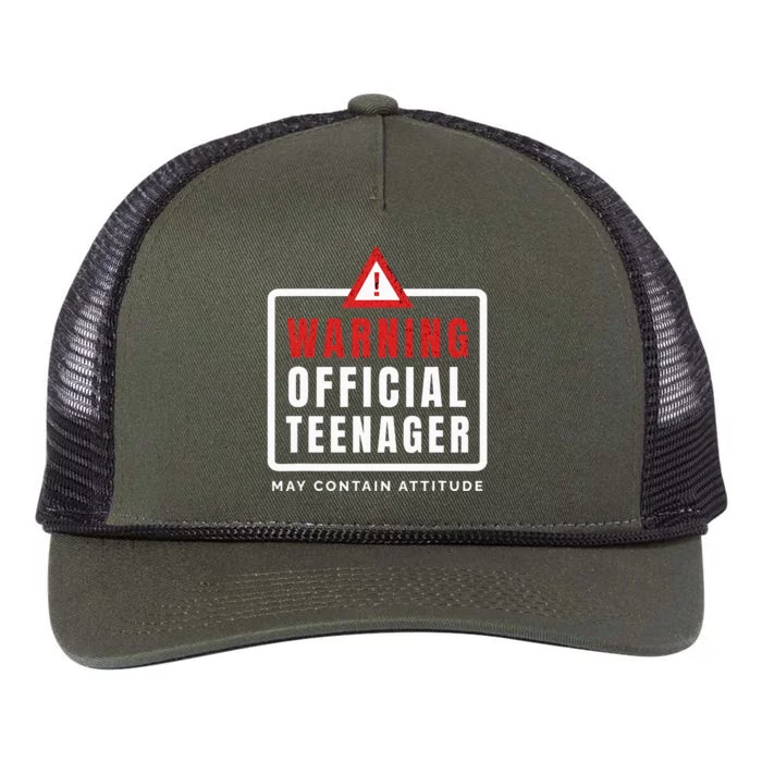 Warning Nager Birthday 13 Year Old Retro Rope Trucker Hat Cap