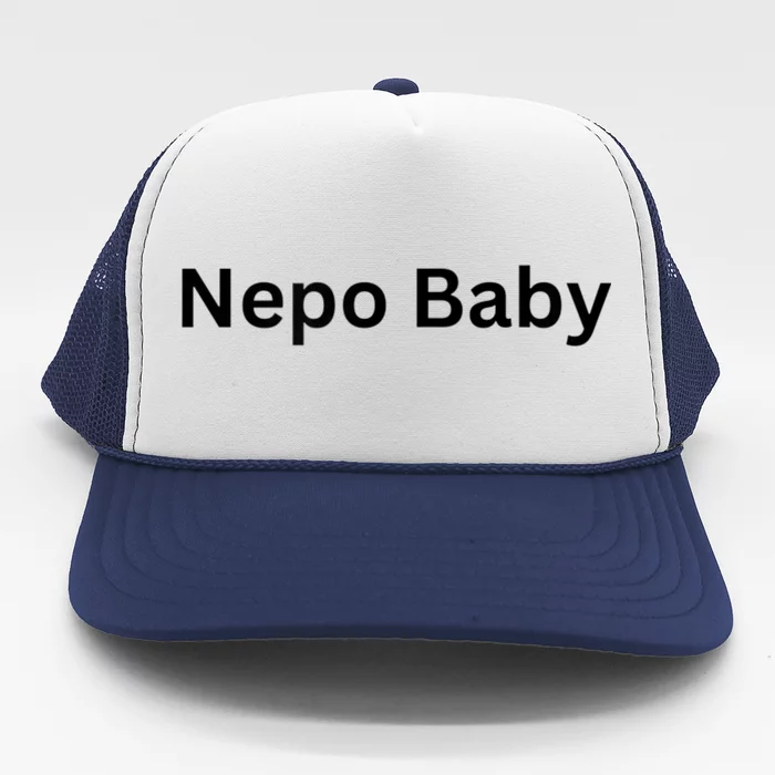 Womens NEPO BABY Funny Celebrity Women Nepotism Baby Trucker Hat