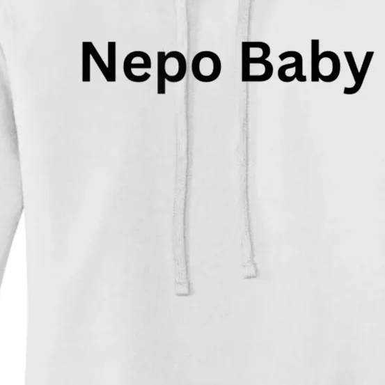 Womens NEPO BABY Funny Celebrity Women Nepotism Baby Women's Pullover Hoodie