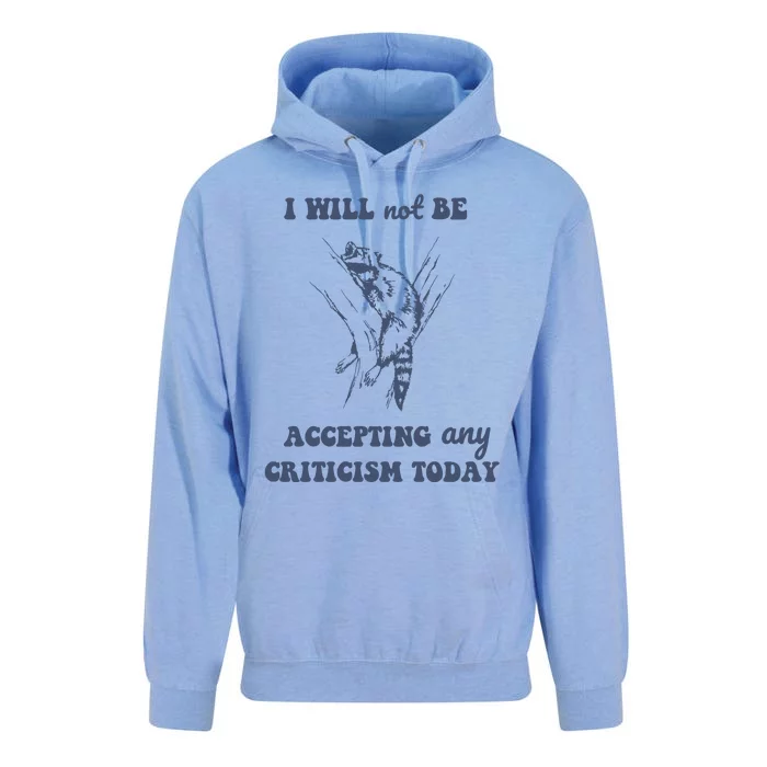 Will Not Be Accepting Any Criticism Today Retro Unisex Surf Hoodie