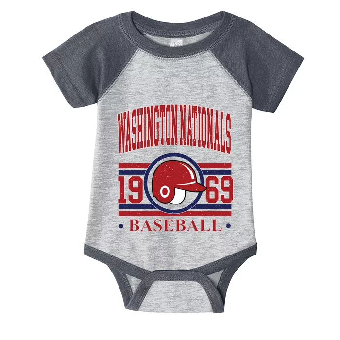 Washington Nationals Baseball Team Lover Supporter Infant Baby Jersey Bodysuit