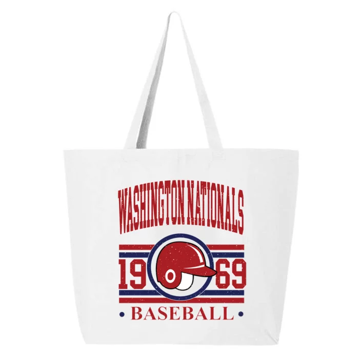 Washington Nationals Baseball Team Lover Supporter 25L Jumbo Tote