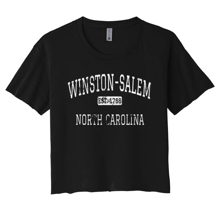 Winstonsalem North Carolina Nc Vintage Women's Crop Top Tee