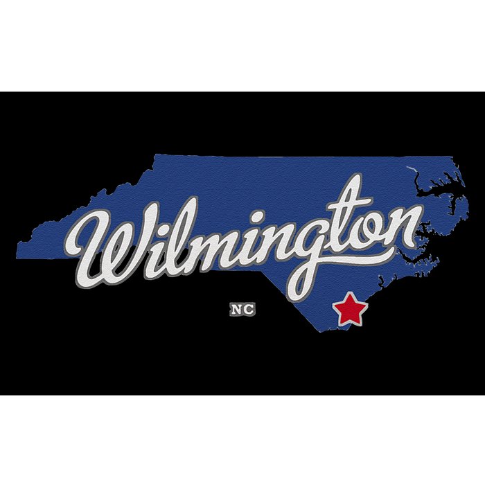 Wilmington North Carolina NC Map Bumper Sticker