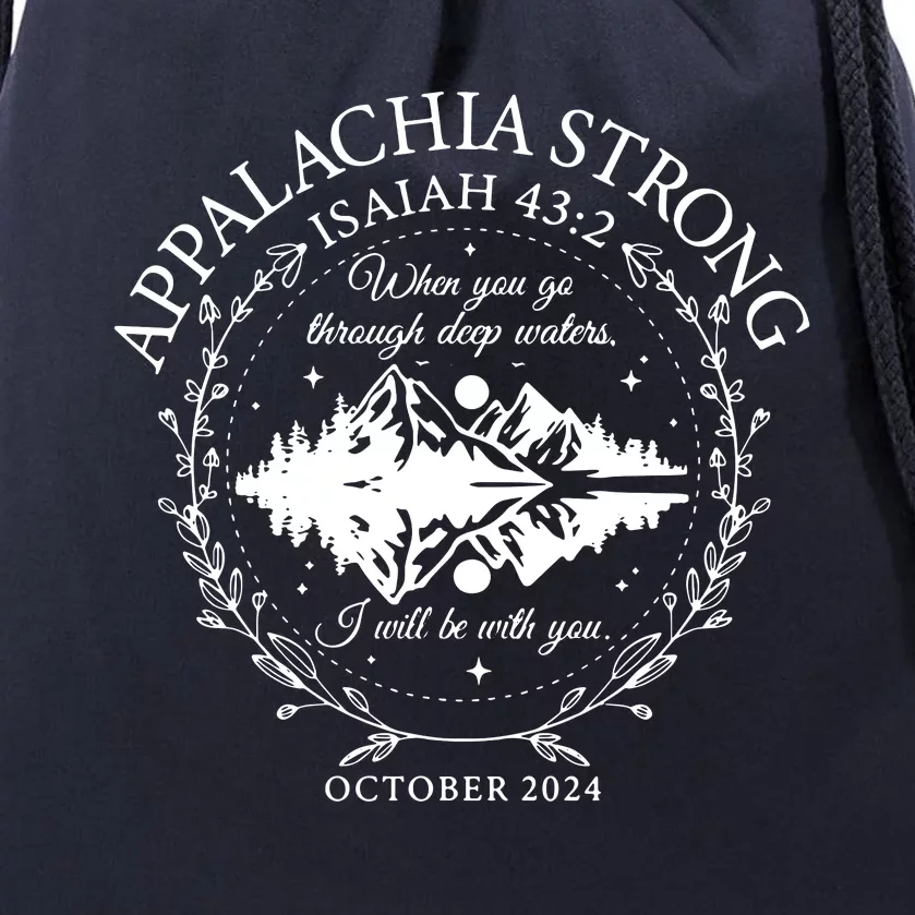 Wester North Carolina Stay Strong Drawstring Bag