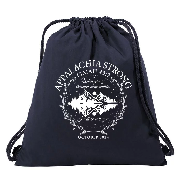 Wester North Carolina Stay Strong Drawstring Bag