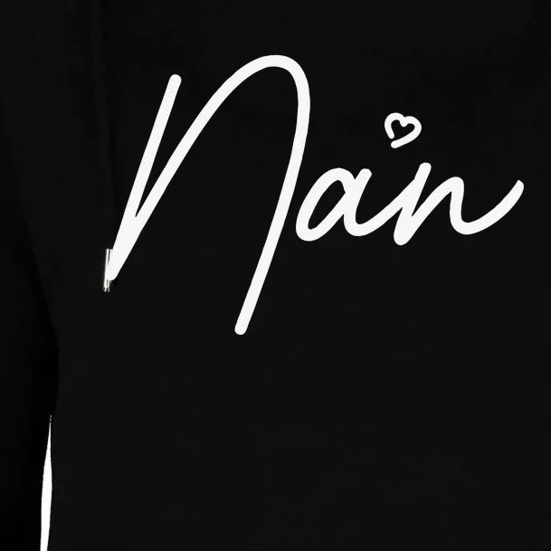 Women's Nan Cute Mother's Day Gift In British Grandma Womens Funnel Neck Pullover Hood