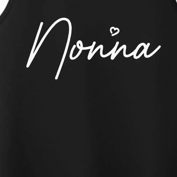 Women's Nonna Cute Mother's Day Gift In Italian Grandma Performance Tank