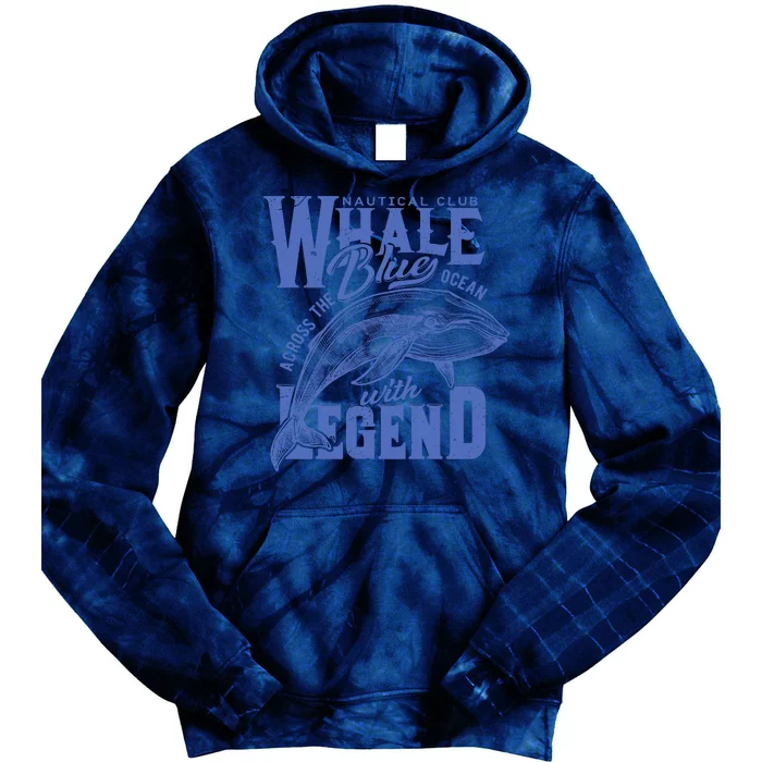 Whale Nautical Club Across The Blue Ocean With Legend Tie Dye Hoodie