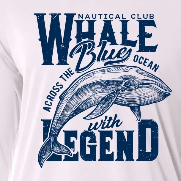 Whale Nautical Club Across The Blue Ocean With Legend Cooling Performance Long Sleeve Crew