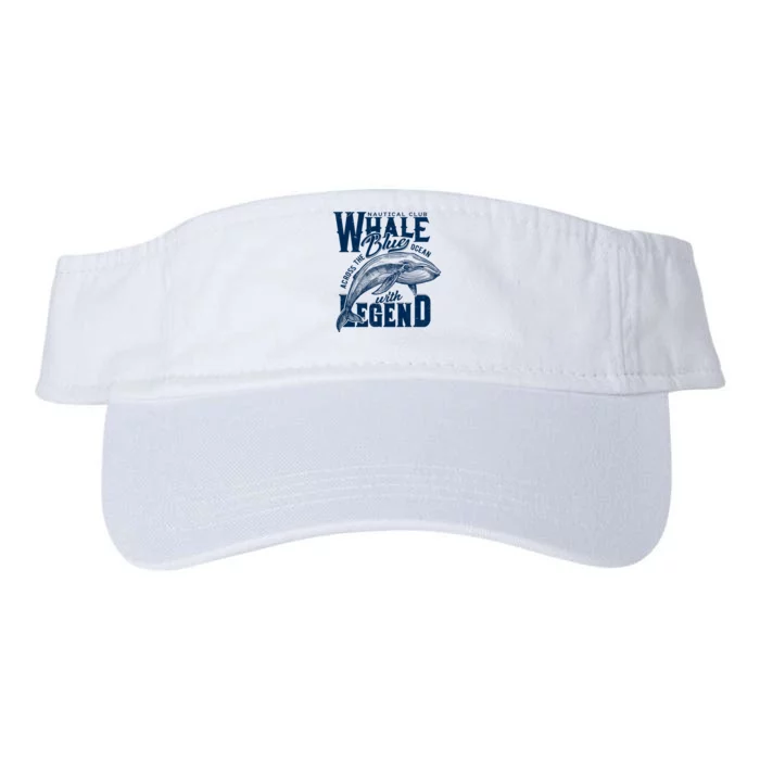 Whale Nautical Club Across The Blue Ocean With Legend Valucap Bio-Washed Visor