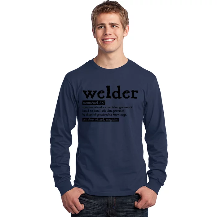 Welder Noun Definition Flame Metalsmith Fabricator Long Sleeve Shirt