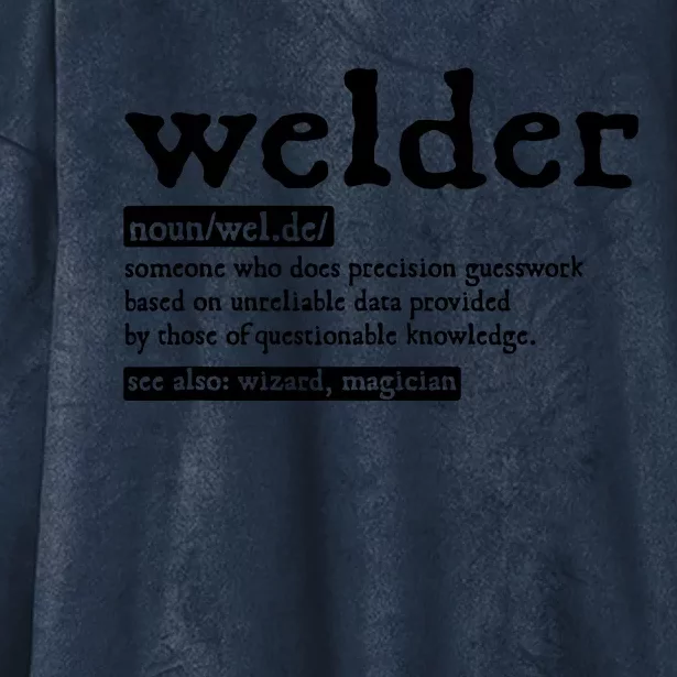 Welder Noun Definition Flame Metalsmith Fabricator Hooded Wearable Blanket