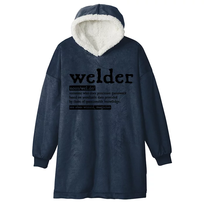 Welder Noun Definition Flame Metalsmith Fabricator Hooded Wearable Blanket