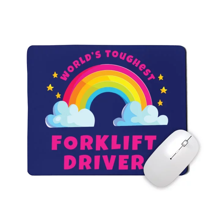 Worlds Nicest Forklift Driver Shirts Sarcastic Forklift Mousepad