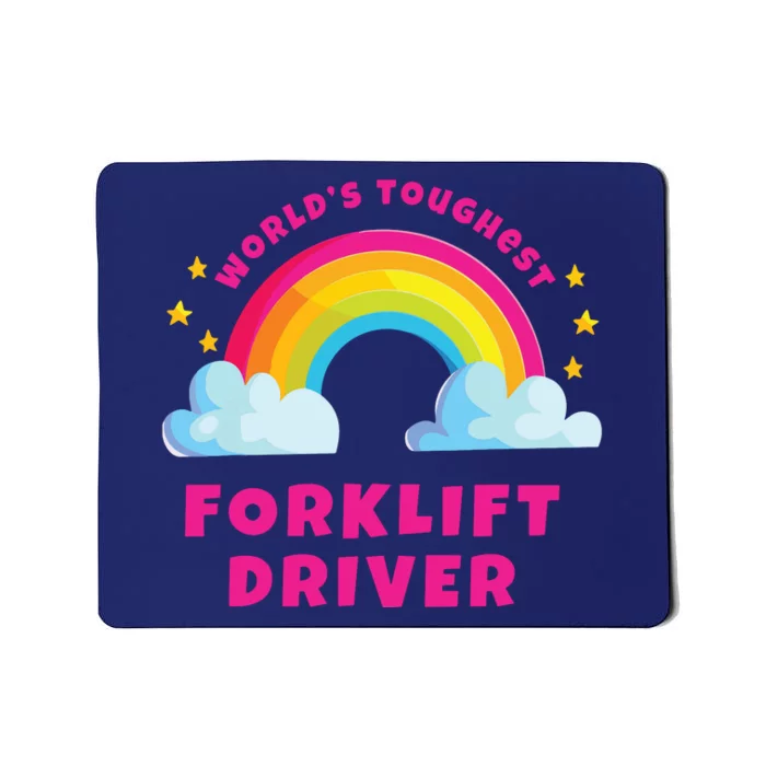 Worlds Nicest Forklift Driver Shirts Sarcastic Forklift Mousepad