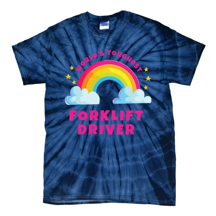 Worlds Nicest Forklift Driver Shirts Sarcastic Forklift Tie-Dye T-Shirt