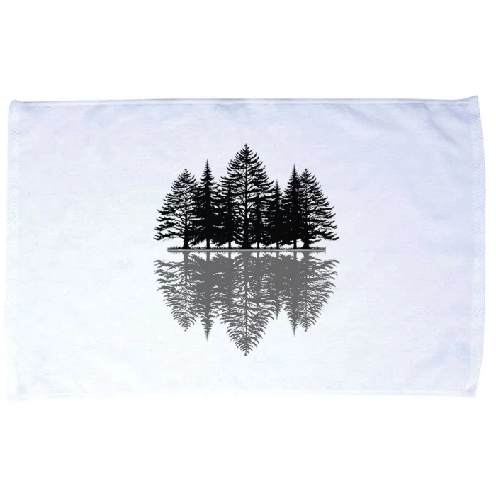 Wildlife Nature Forest Trees Reflection Outdoor Forest Microfiber Hand Towel