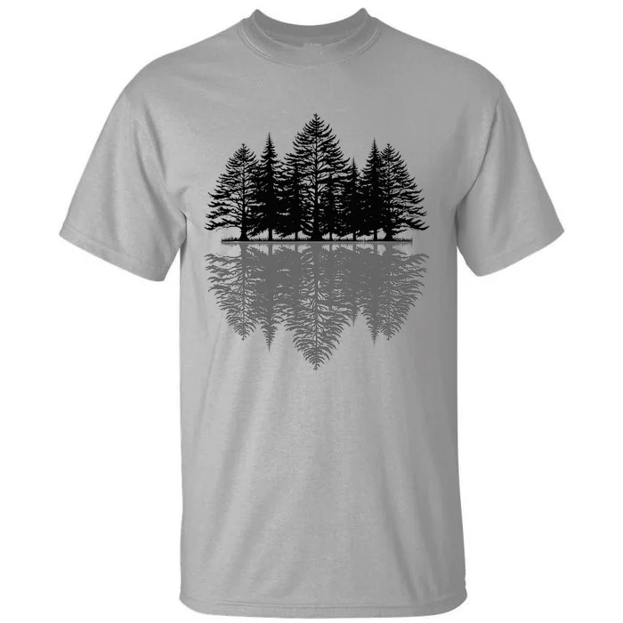 Wildlife Nature Forest Trees Reflection Outdoor Forest Tall T-Shirt